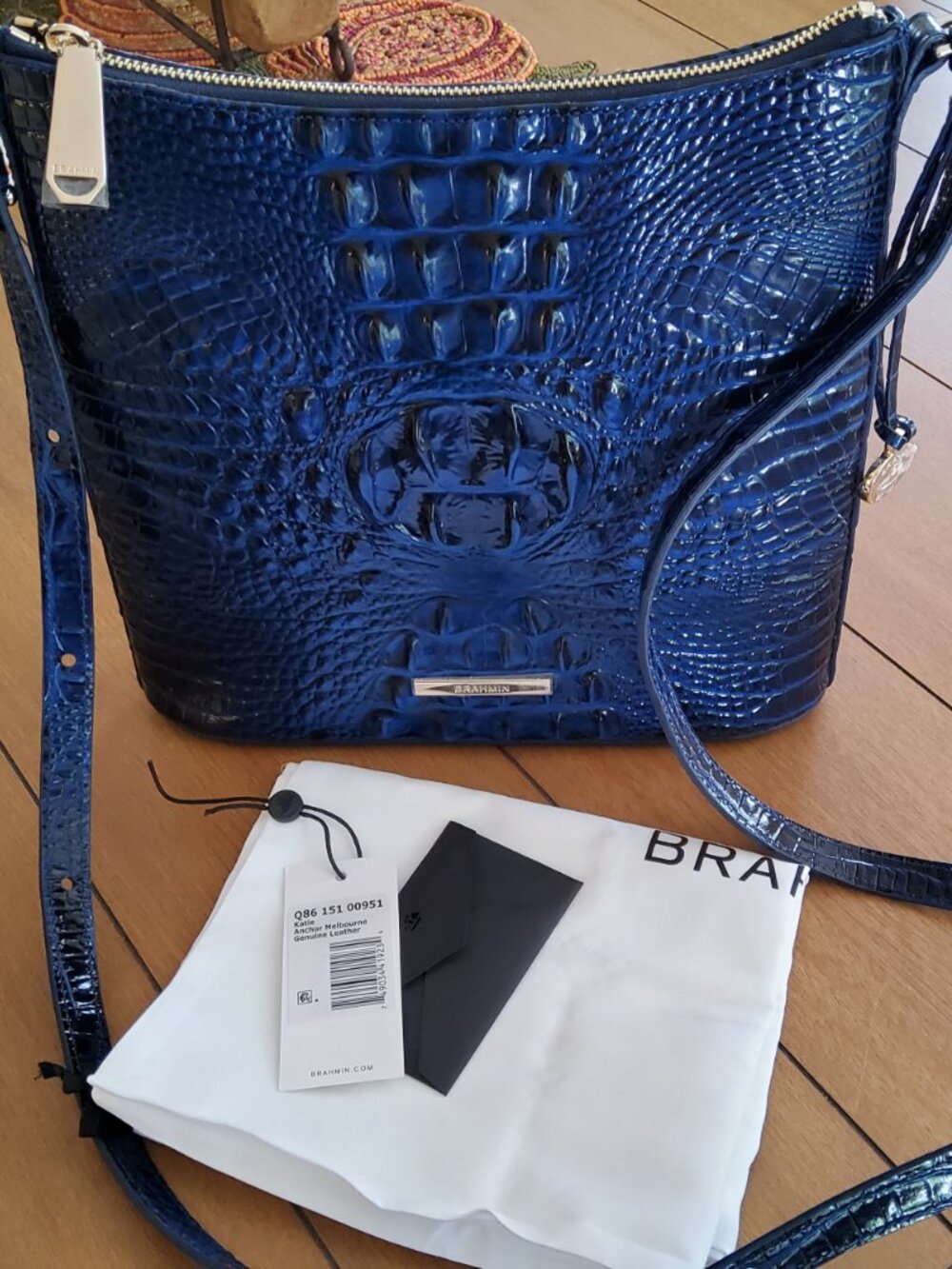 NWT Brahmin Katie Melbourne Crossbody in Anchor